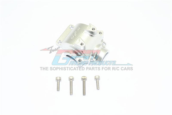 Axial Yeti Jr. SCORE / Yeti Jr. Can-Am Maverick Aluminum Front Gear Box Cover - 1Pc Set Silver