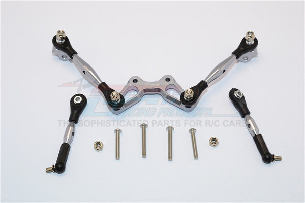 Axial Yeti Jr. SCORE Trophy Truck (AX90052) Aluminum Tie Rods Design Stabilizer For Front C Hub - 1 Set Gray Silver