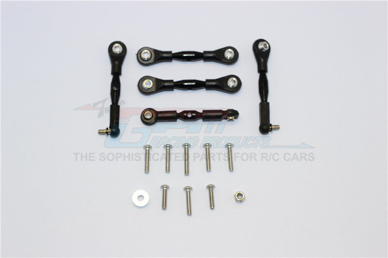 Axial Yeti Jr. SCORE Trophy Truck (AX90052) Aluminum Tie Rods - 5Pcs Set Black