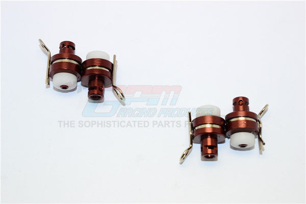 Axial Yeti Jr. SCORE Trophy Truck (AX90052) Aluminum Front & Rear Magnetic Body Mount - 4Pcs Set Brown