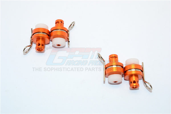 Axial Yeti Jr. SCORE Trophy Truck (AX90052) Aluminum Front & Rear Magnetic Body Mount - 4Pcs Set Orange