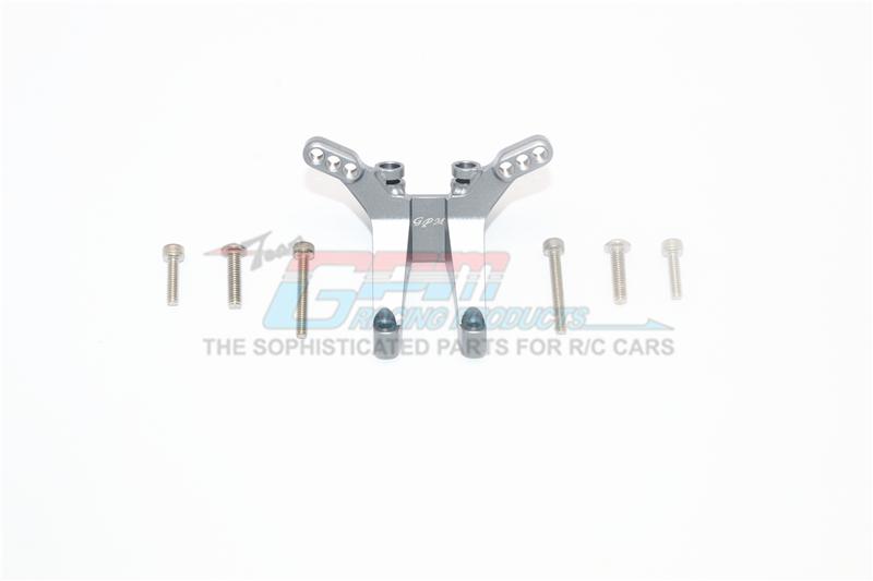 Axial Yeti Jr. Can-Am Maverick (AXI90069) Aluminum Front Shock Tower - 1Pc Set Gray Silver
