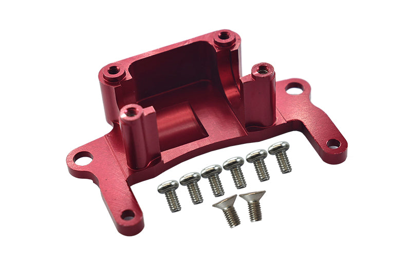 Kyosho Mini-Z AWD Aluminum Rear Gear Box Lower Tray With Screws - 1Pc Set Red