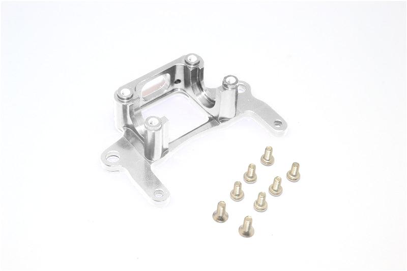 Kyosho Mini-Z AWD Aluminum Rear Gear Box Lower Tray With Screws (Economy Version) - 1Pc Set Silver