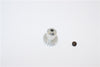 Kyosho Mini-Z AWD Aluminum Motor Gear (17T) With Screw - 1Pc Set Silver
