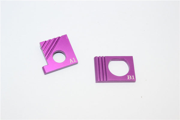 Kyosho Mini-Z AWD Aluminum Motor Spacer (Motor Gear 15T W/Main Gear 31T) (Motor Gear 17T W/Main Gear 19T) (Motor Gear 19T W/Main Gear 27T) - 1Pr Purple