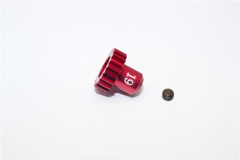 Kyosho Mini-Z AWD Aluminum Motor Gear (19T) With Screw - 1Pc Set Red