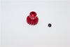 Kyosho Mini-Z AWD Aluminum Motor Gear (19T) With Screw - 1Pc Set Red