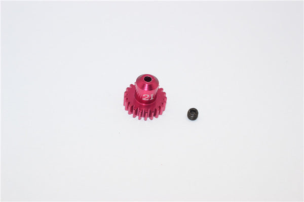 Kyosho Mini-Z AWD Aluminum Motor Gear (21T) With Screw - 1Pc Set Red