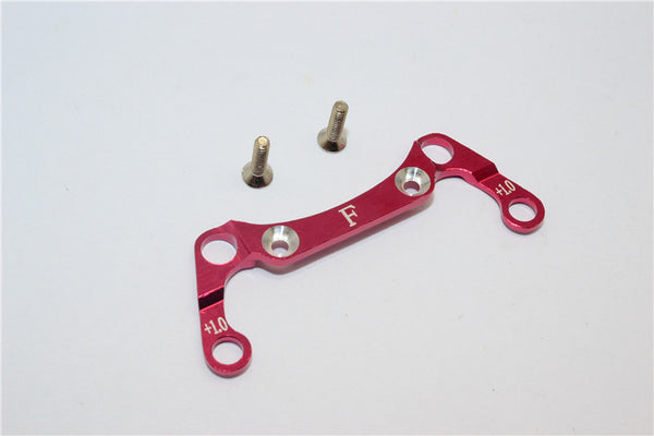 Kyosho Mini-Z AWD Aluminum Front Knuckle Arm Holder (1.0mm) With Screws GPM Design - 1Pc Set Red