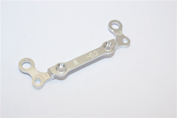 Kyosho Mini-Z AWD Aluminum Rear Knuckle Arm Holder GPM Design (Toe Out 0.2mm, Thick 1.0mm) - 1Pc Silver
