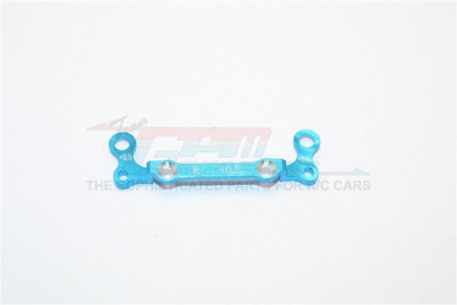 Kyosho Mini-Z AWD Aluminum Rear Knuckle Arm Holder GPM Design (Toe In : 0.2mm, Thick : 0.6mm) - 1Pc Blue