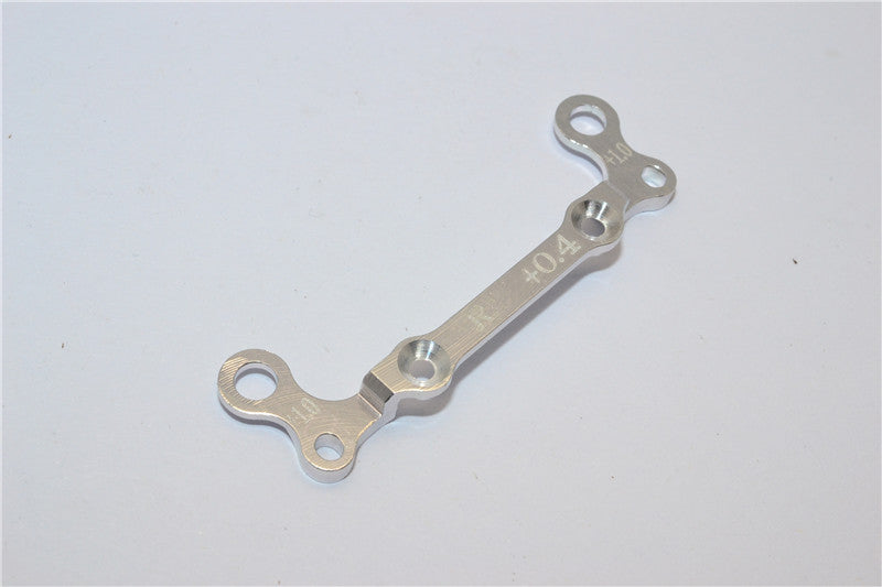 Kyosho Mini-Z AWD Aluminum Rear Knuckle Arm Holder GPM Design (Toe In 0.4mm, Thick 1.0mm) - 1Pc Silver