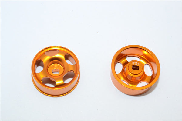Kyosho Mini-Z AWD Aluminum Front/Rear Ridge Rims (5P, 2.5mm Off Set, Width 8.5mm) - 1Pr Gold