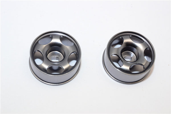 Kyosho Mini-Z AWD Aluminum Front/Rear Ridge Rims (5P, 3.5mm Off Set, Width 8.5mm) - 1Pr Gray Silver