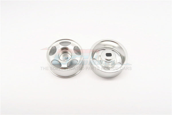 Kyosho Mini-Z AWD Aluminum Front/Rear Ridge Rims (5P, 3.5mm Off Set, Width 8.5mm) - 1Pr Silver