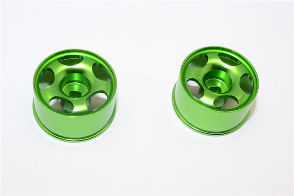 Kyosho Mini-Z AWD Aluminum Rear Wide Ridge Rims (5P, 1.0mm Off Set, Width 11mm) - 1Pr Green
