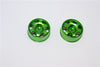 Kyosho Mini-Z AWD Aluminum Front/Rear Ridge Rims (6P, 2.5mm Off Set, Width 8.5mm) - 1Pr Green