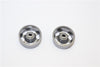 Kyosho Mini-Z AWD Aluminum Front/Rear Ridge Rims (6P, 3.5mm Off Set, Width 8.5mm) - 1Pr Gray Silver