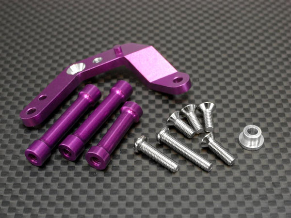 HPI RS4 3 Aluminum Centre Gear Box Side Mount W/Post - 1 Set Purple