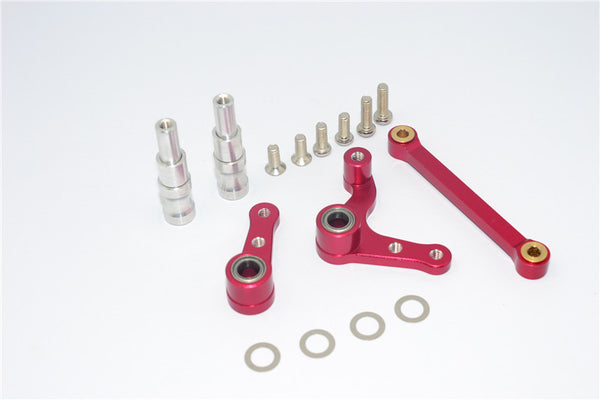 HPI RS4 3 Aluminum Bearing Steering Assembly With Bearings - 1 Set Red