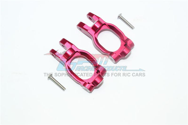 Losi 1/10 Rock Rey 4WD Rock Racer (LOS03009) Aluminum Front C Hubs - 1Pr Set Red