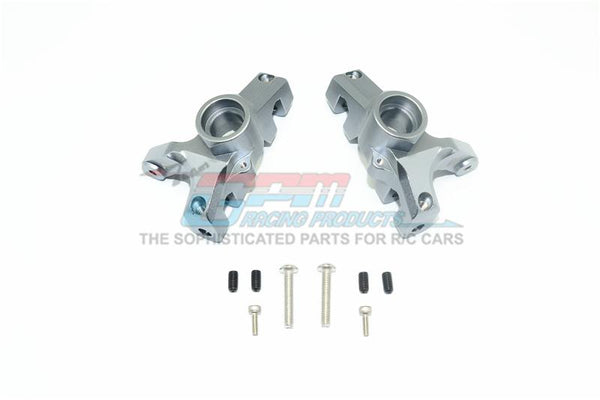 Losi 1/10 Rock Rey 4WD Rock Racer (LOS03009) Aluminum Front Knuckle Arms - 1Pr Set Gray Silver