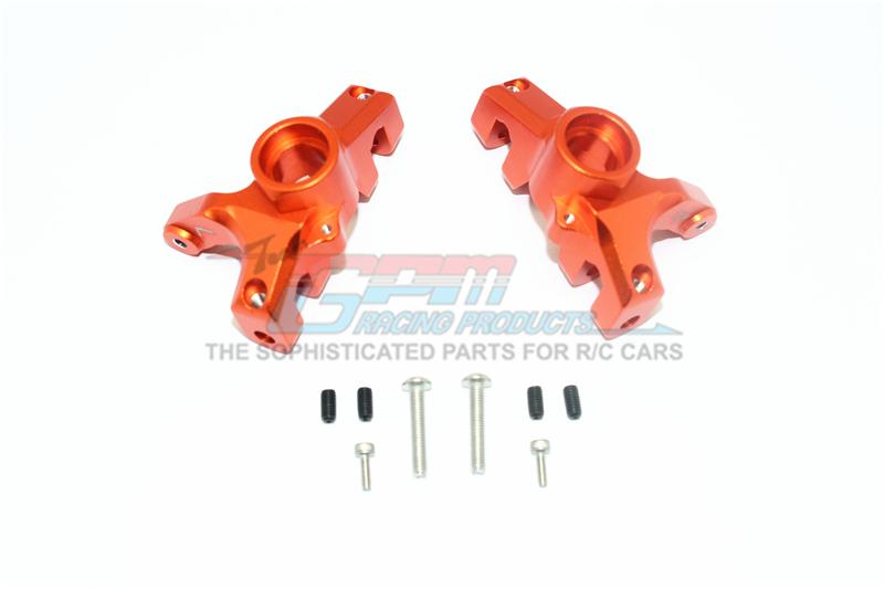 Losi 1/10 Rock Rey 4WD Rock Racer (LOS03009) Aluminum Front Knuckle Arms - 1Pr Set Orange
