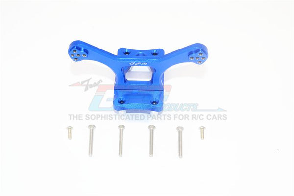 Losi 1/10 Rock Rey 4WD Rock Racer (LOS03009) Aluminum Front Shock Tower - 1Pc Set Blue