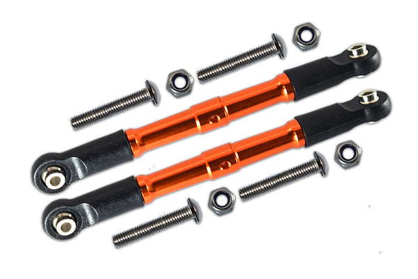 Losi 1:10 Rock Rey LOS03009 / Hammer Rey U4 LOS03030 Aluminum Front Turnbuckle For Steering - 1Pr Set Orange