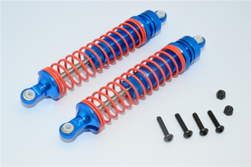 Axial RR10 Bomber Aluminum Front/Rear Adjustable Spring Damper (105mm) - 1Pr Set Blue