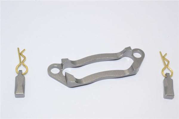 Traxxas Rustler VXL Aluminum Battery Holder - 1 Set Gray Silver