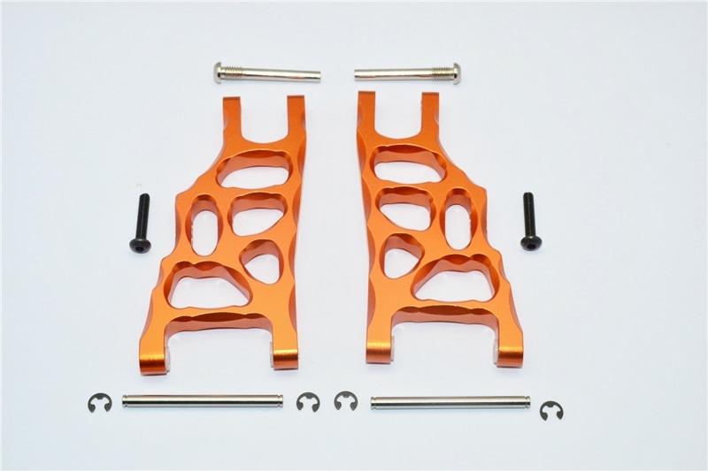Traxxas Rustler VXL Aluminum Front Lower Arm - 1 Pr Set Orange