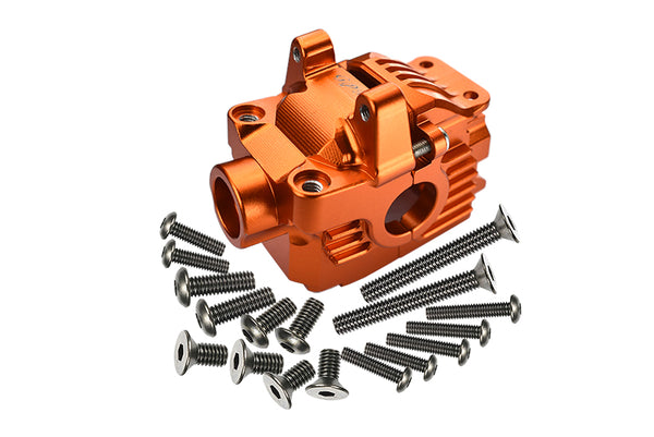 Traxxas Rustler 4X4 VXL (67076-4) Aluminum Front Gear Box -1 Set Orange