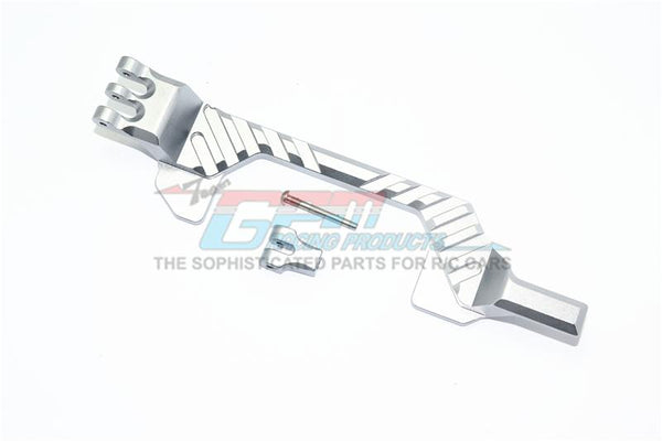 Traxxas Rustler 4X4 VXL (67076-4) Aluminum Battery Hold-Down - 1 Set Gray Silver