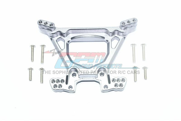 Traxxas Rustler 4X4 VXL (67076-4) Aluminum Rear Shock Tower - 1Pc Set Gray Silver