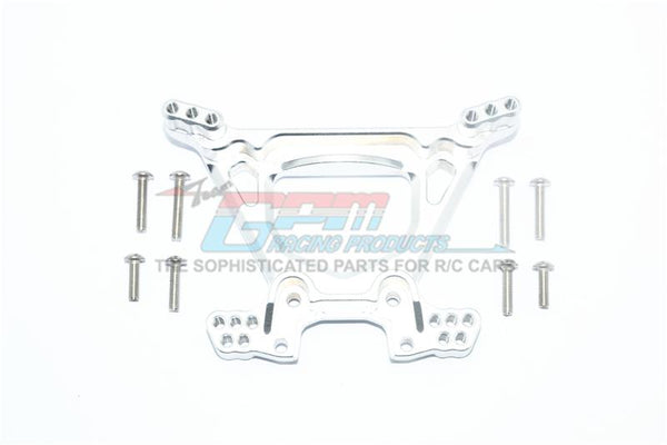Traxxas Rustler 4X4 VXL (67076-4) Aluminum Rear Shock Tower - 1Pc Set Silver