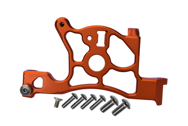 Traxxas Rustler 4X4 VXL (67076-4) Aluminum Rear Spur Gear Cover Mount - 1Pc Set Orange