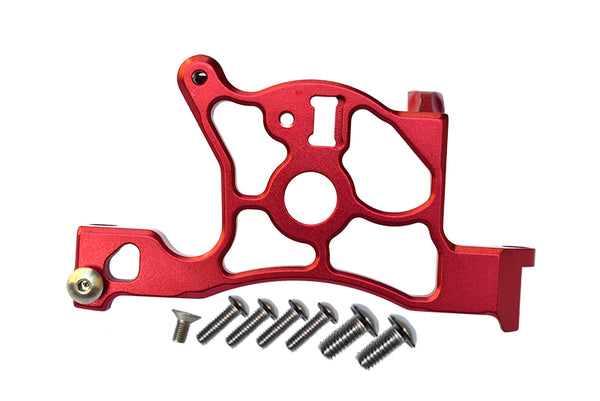 Traxxas Rustler 4X4 VXL (67076-4) Aluminum Rear Spur Gear Cover Mount - 1Pc Set Red