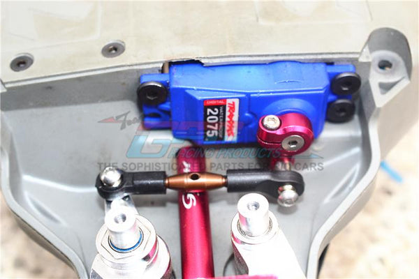 GPM – Bielle Et Servohorn 25T En Aluminium – Pour Traxxas Rustler 4X4 VXL – Set Bleu