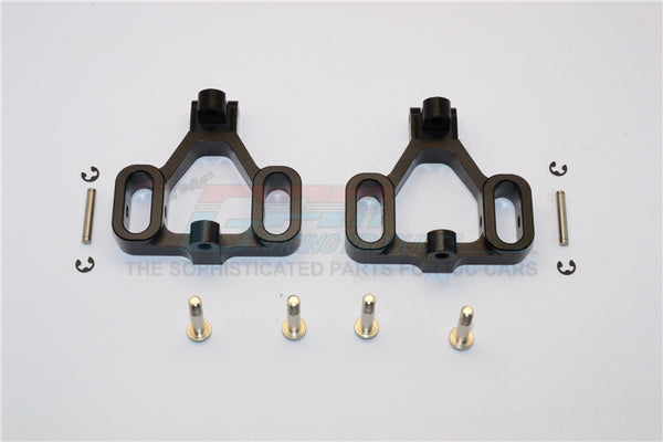 HPI Savage 21, X, XL, K4.6, Flux Aluminum Front/Rear C-Hub With Steel King Pin & Screws & Washers - 1Pr Set Black