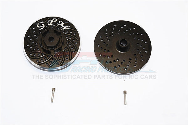 HPI Savage XL Flux Aluminum Wheel Hex Claw With Brake Disk - 2Pcs Set Black