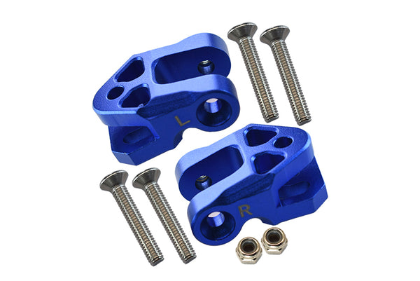 Aluminum Rear Lower Axle Mount Set For Rear Suspension Links For LOSI 1:6 4WD Super Baja Rey LOS05013 / Super Baja Rey 2.0 LOS05021 Upgrades - Blue