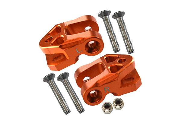Aluminum Rear Lower Axle Mount Set For Rear Suspension Links For LOSI 1:6 4WD Super Baja Rey LOS05013 / Super Baja Rey 2.0 LOS05021 Upgrades - Orange