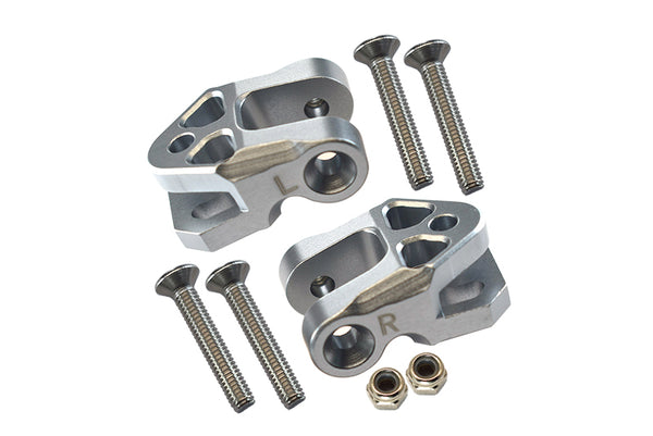 Aluminum Rear Lower Axle Mount Set For Rear Suspension Links For LOSI 1:6 4WD Super Baja Rey LOS05013 / Super Baja Rey 2.0 LOS05021 Upgrades - Silver