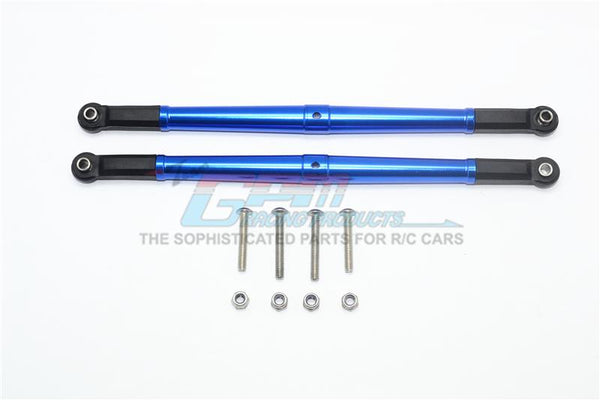 Losi 1/6 Super Baja Rey 4X4 Desert Truck Aluminum Adjustable Rear Upper Chassis Link Tie Rods - 1Pr Set Blue