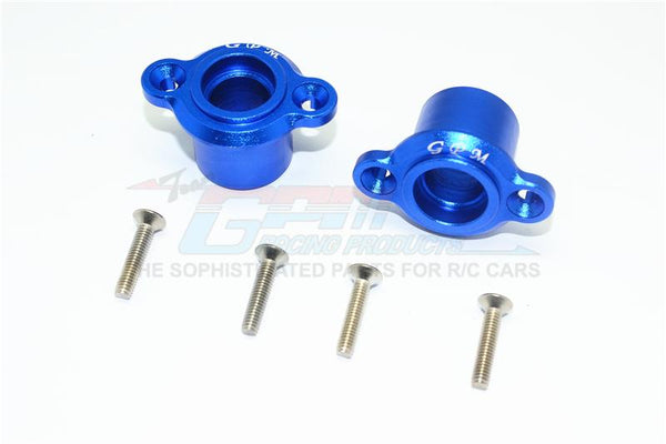 Losi 1/6 Super Baja Rey 4X4 Desert Truck Aluminum Rear Axle Adapters - 1Pr Set Blue