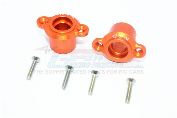 Losi 1/6 Super Baja Rey 4X4 Desert Truck Aluminum Rear Axle Adapters - 1Pr Set Orange