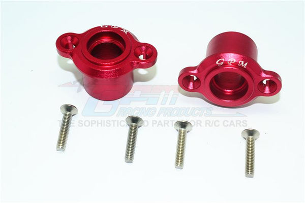 Losi 1/6 Super Baja Rey 4X4 Desert Truck Aluminum Rear Axle Adapters - 1Pr Set Red