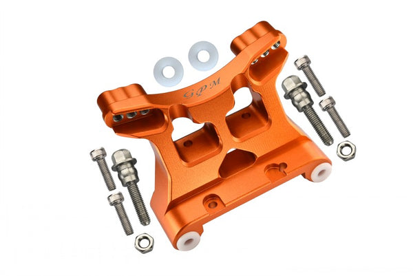 Aluminum Front Damper Mount For LOSI 1:6 4WD Super Baja Rey LOS05013 / Super Baja Rey 2.0 LOS05021 Upgrades - Orange